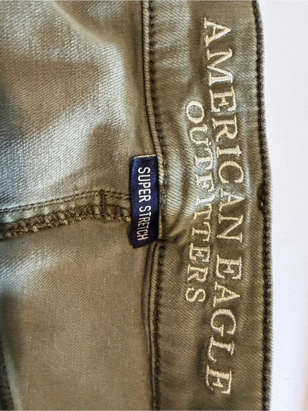 American Eagle Outfitters Olive Green Stretch Shorts